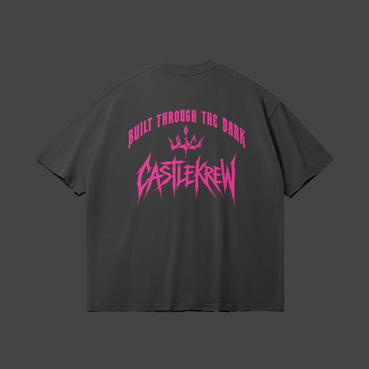 built-through-the-dark-tee — Vue de dos — Black / Pink