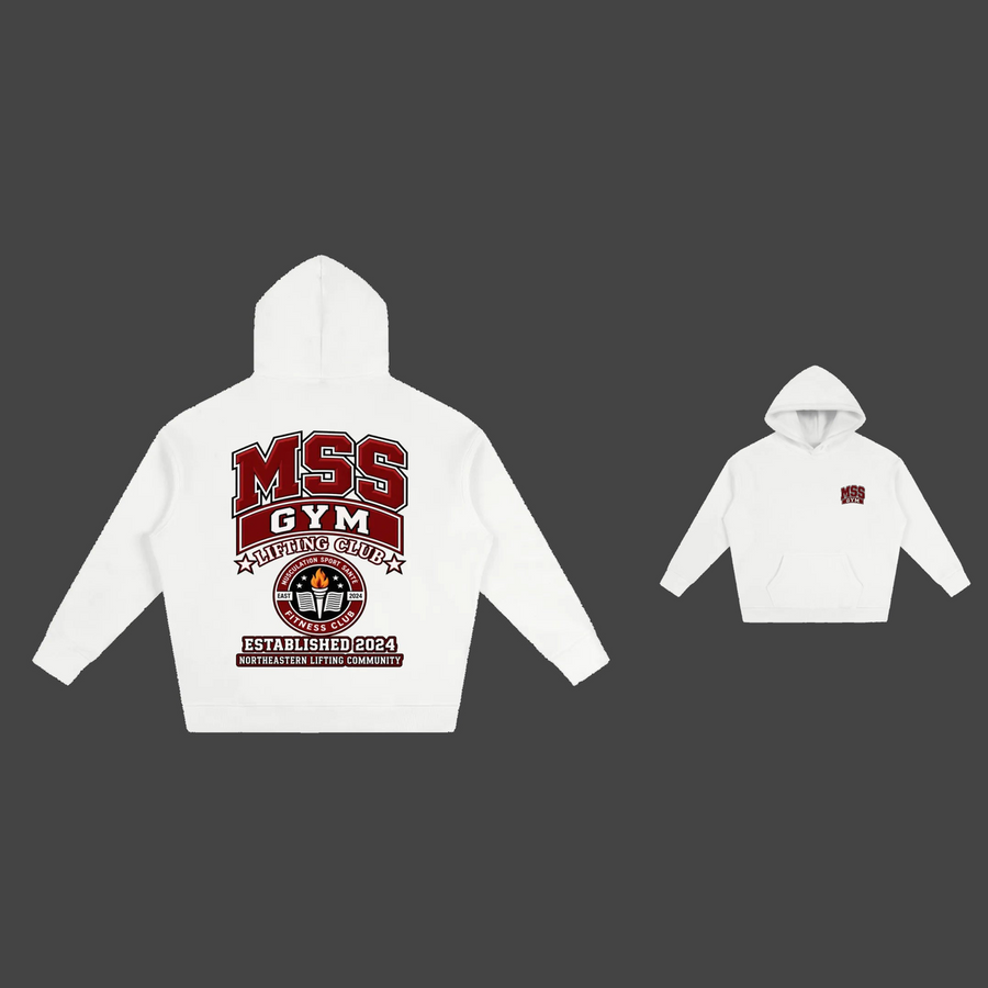 Oversized hoodie varsity style front