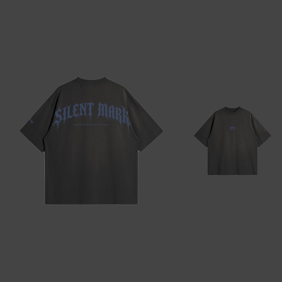 Silent Mark — Tee — Rouge / Black / S