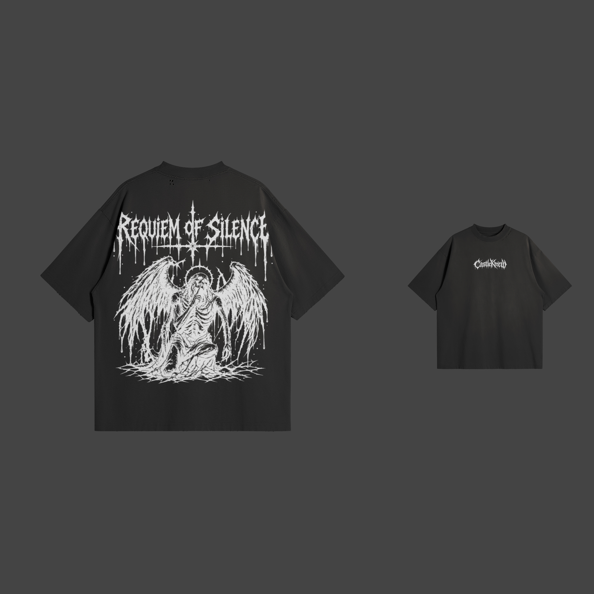 Dos et face — Black — Requiem of Silence — T-shirt