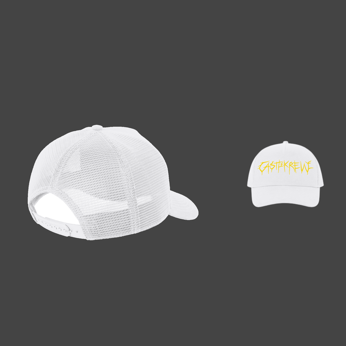 Crownmark Trucker — Yellow / White — dos et face