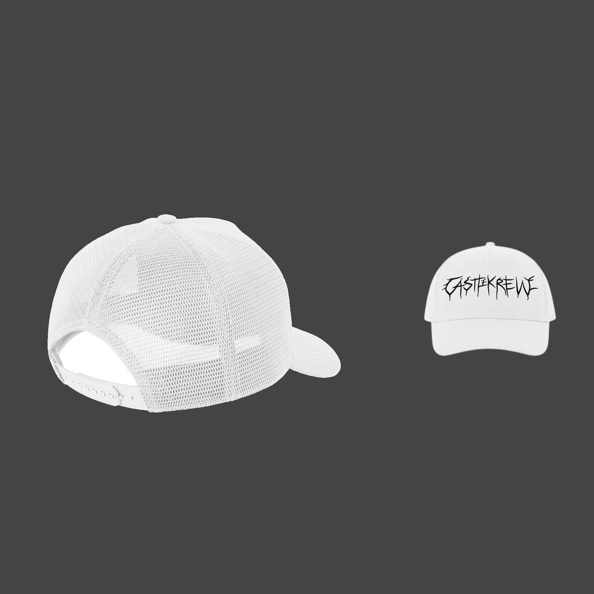 Crownmark Trucker — Black / White — dos et face
