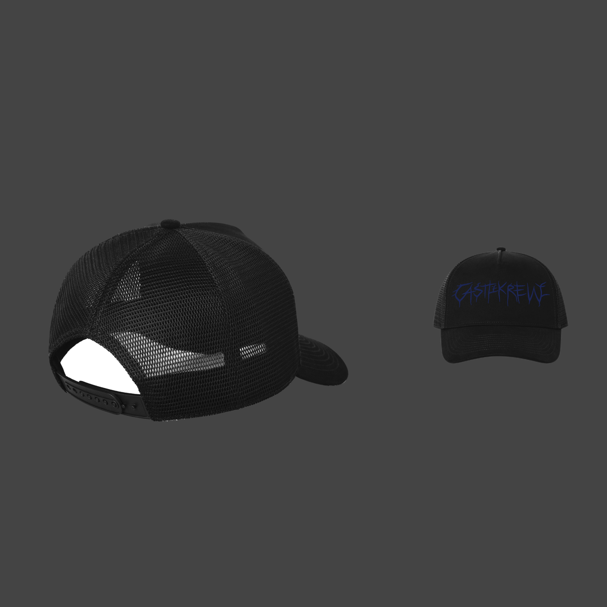 Crownmark Trucker — Navy Blue / Black — dos et face