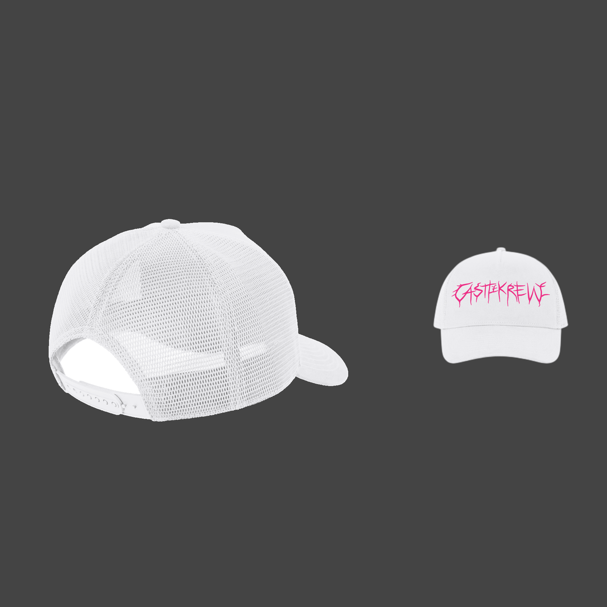 Crownmark Trucker — Pink / White — dos et face