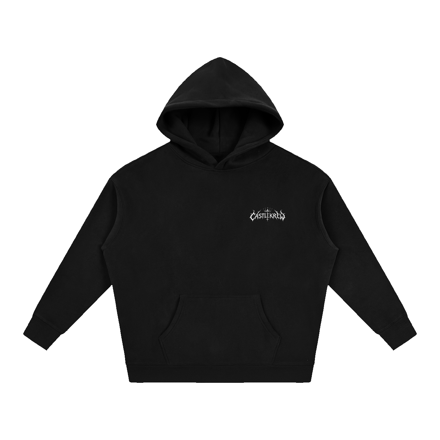 We Pull the Strings — Plague Hoodie · Monochrome front