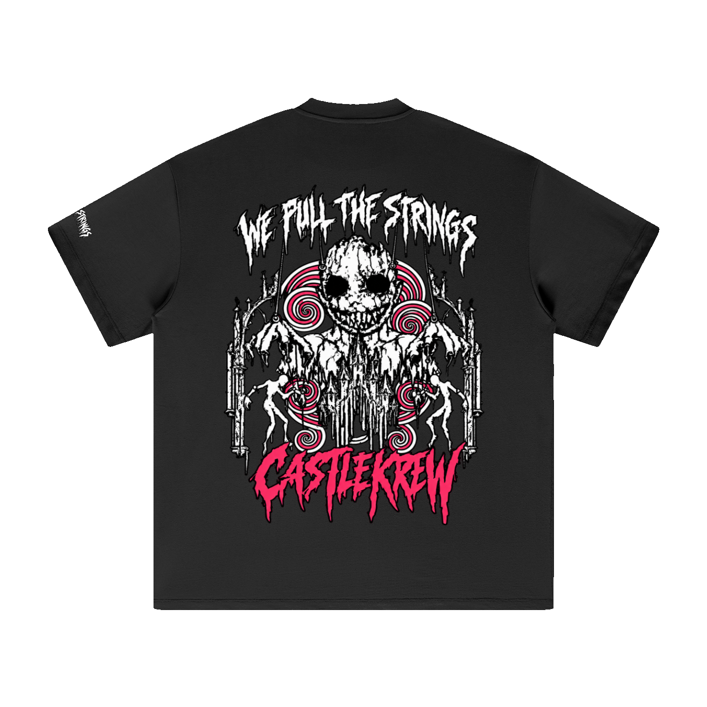 We Pull the Strings — Puppet T-Shirt — back