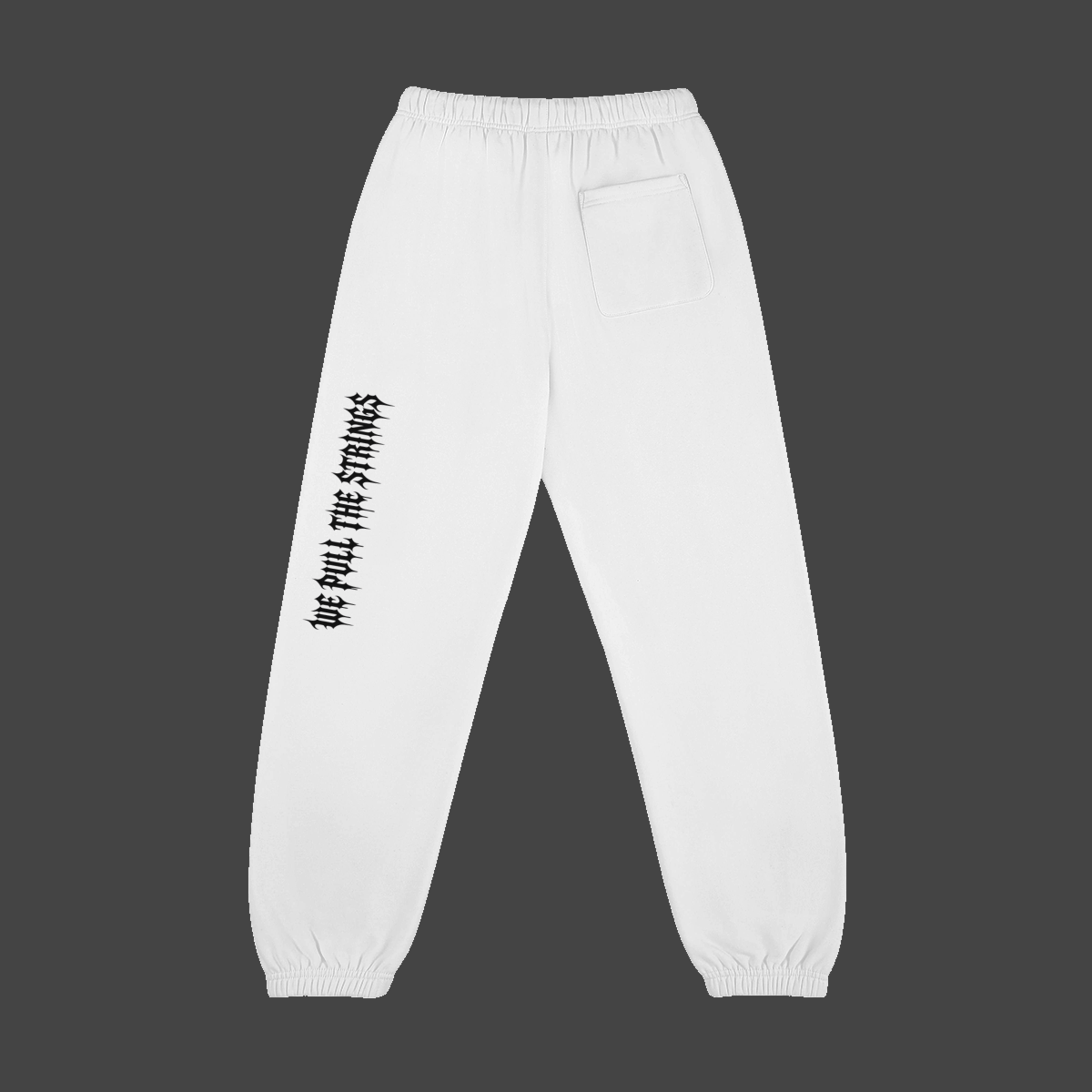 drip-castle-fleece-jogger — Vue de dos — Black / White