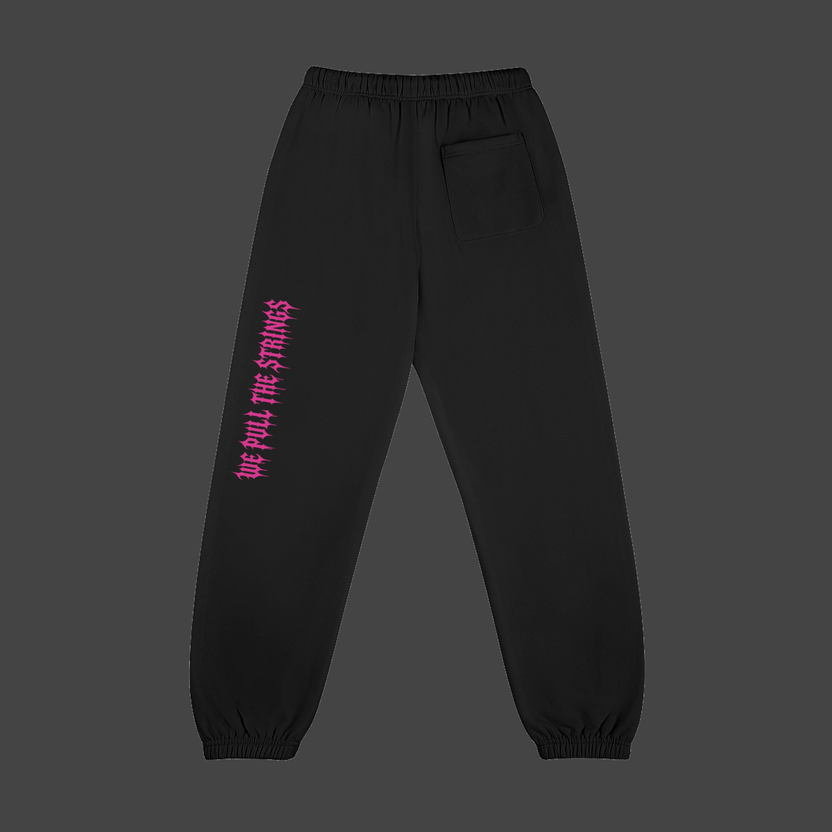 Drip Castle Fleece Jogger pink-black-back