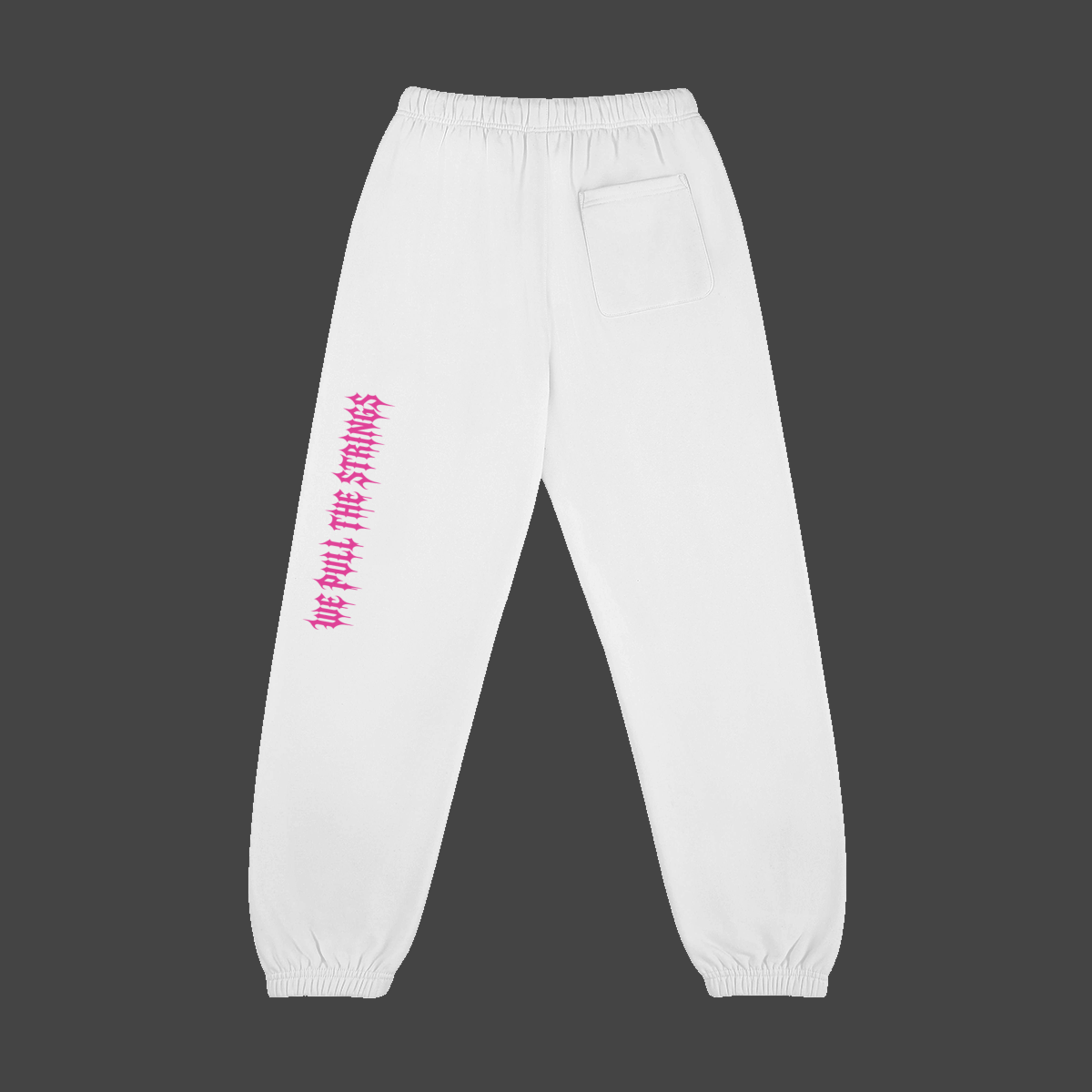 Drip Castle Fleece Jogger pink-white-back