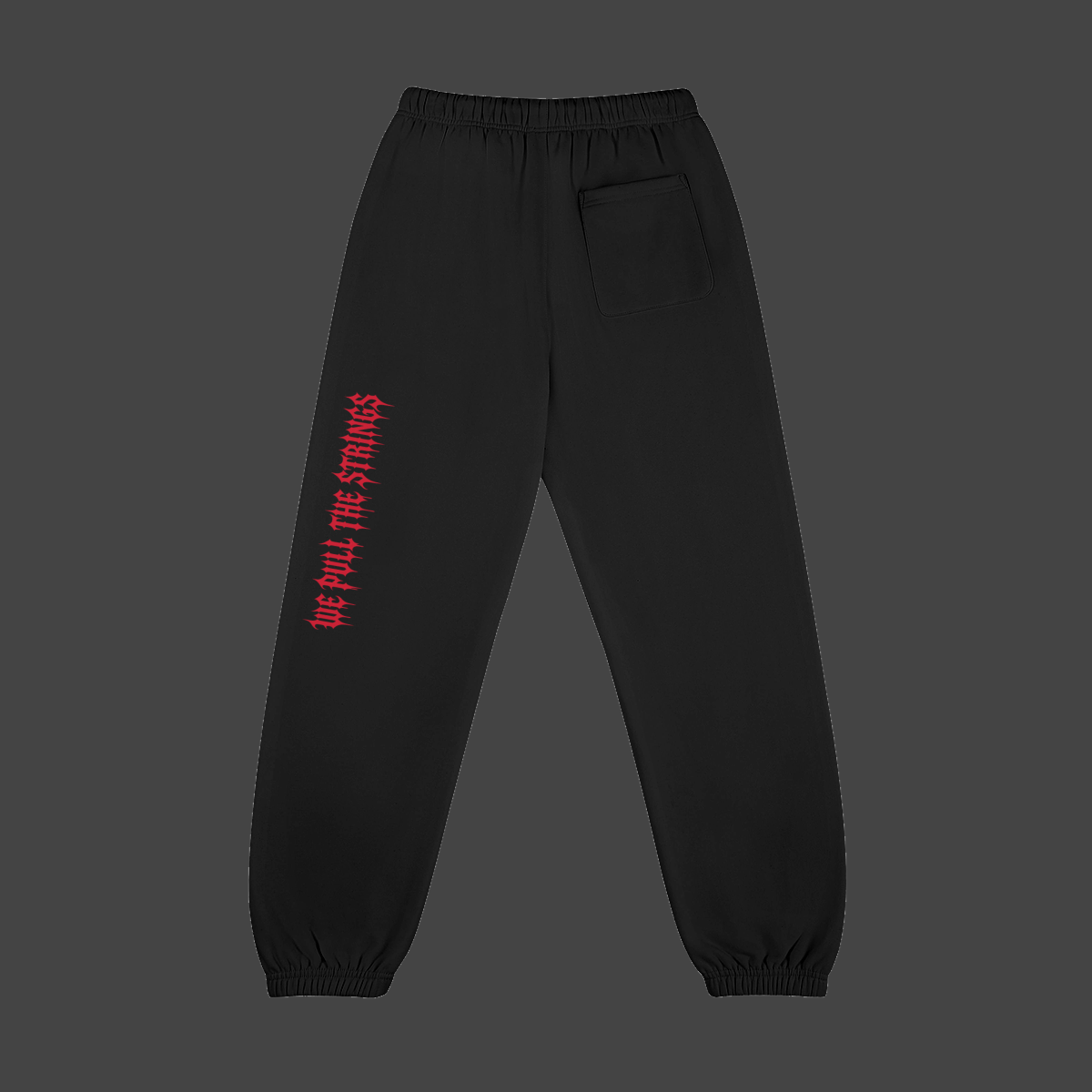 drip-castle-fleece-jogger — Vue de dos — Red / Black