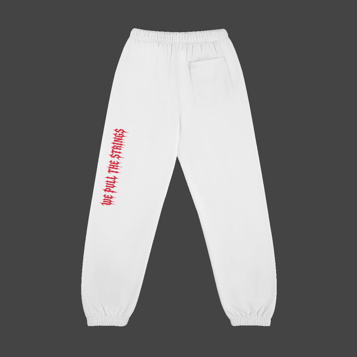 drip-castle-fleece-jogger — Vue de dos — Red / White