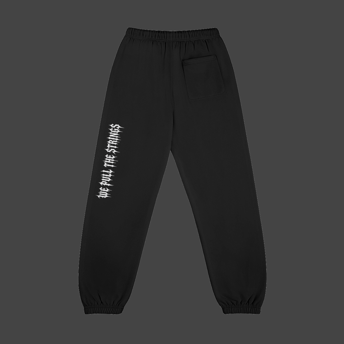 drip-castle-fleece-jogger — Vue de dos — White / Black