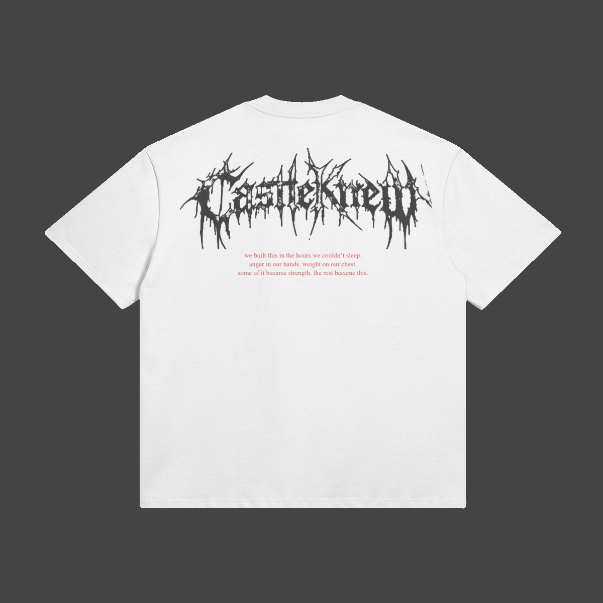 hollow-crown-tee — Vue de dos — Rouge / Off White