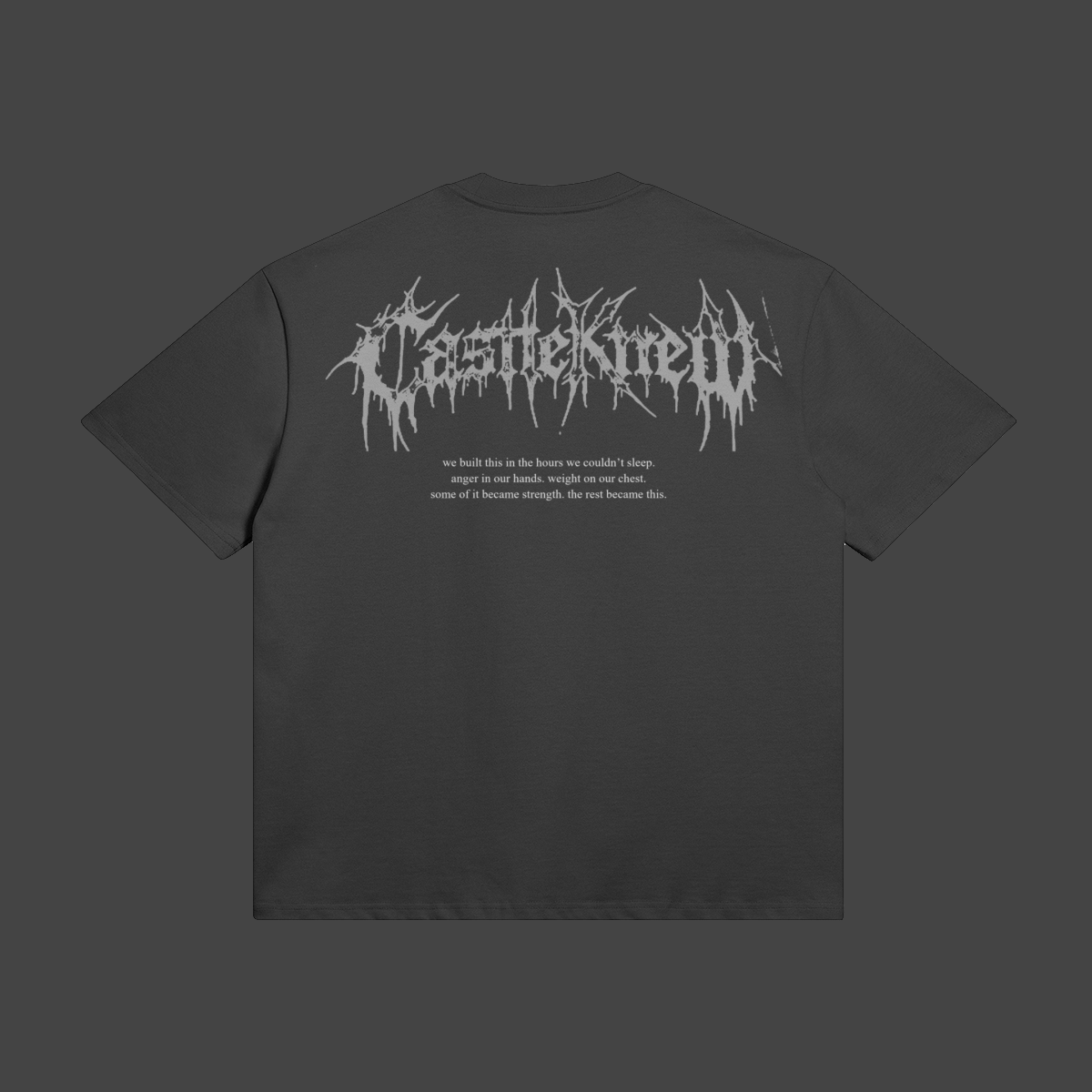 hollow-crown-tee — Vue de dos — Blanc / Black