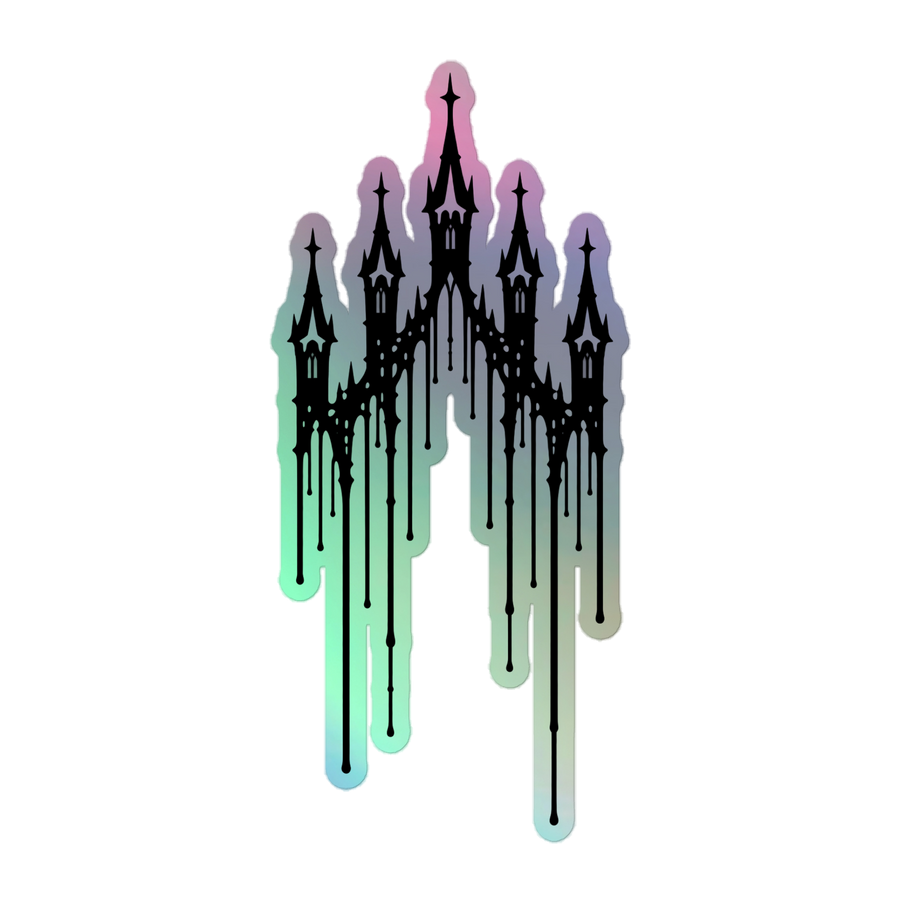 CastleKrew Drip Castle Sticker — Holographic