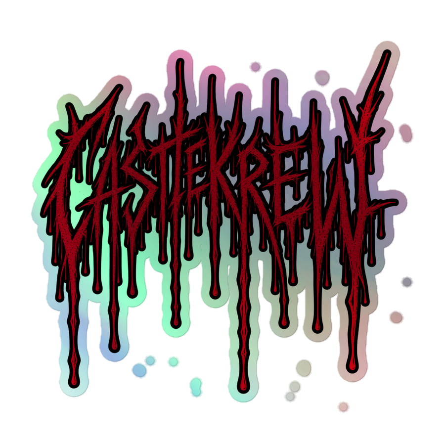 CastleKrew Drip Sticker — Blood Red Holographic
