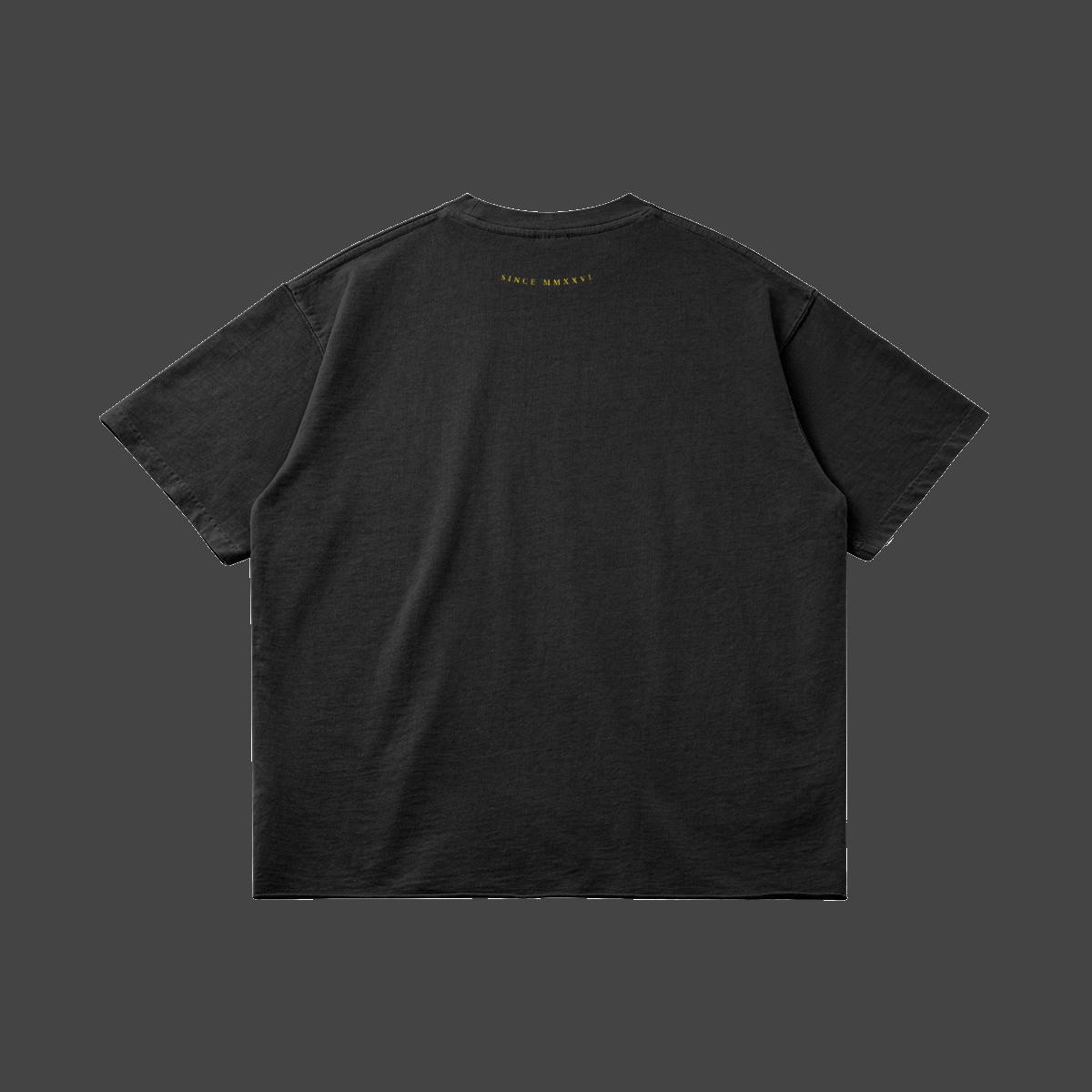 we-all-scream-inside-tee — Vue de dos — Yellow / Faded Black